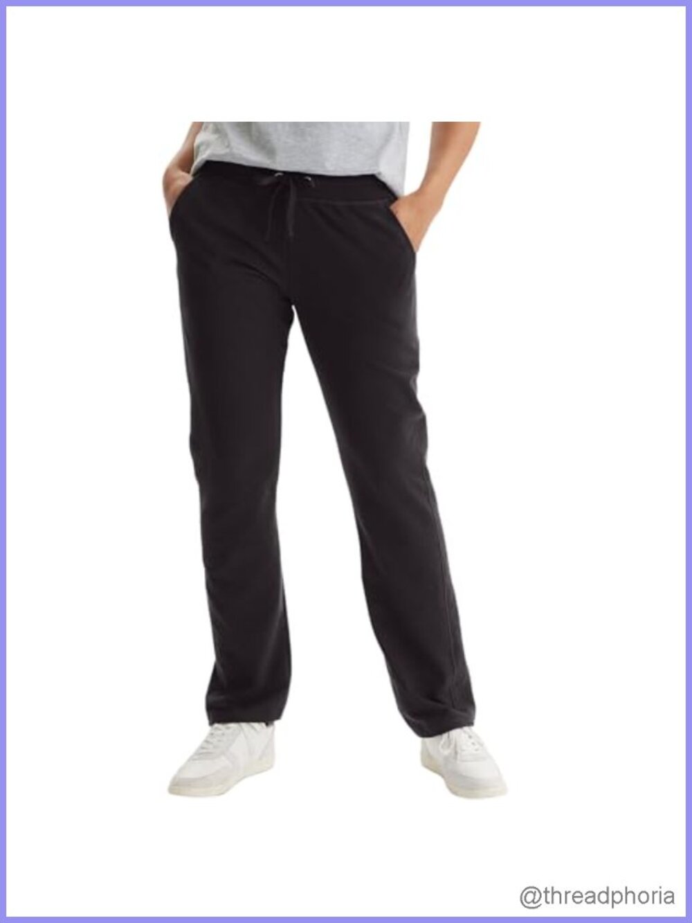Hanes French Terry Lounge Pants with Pockets, Drawstring, 31" Inseam